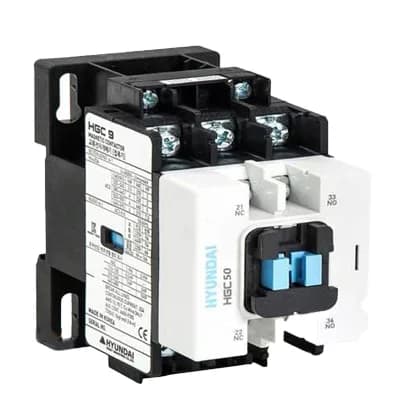 کنتاکتور 50 آمپر هیوندای بوبین 220VAC توان 22 کیلووات HGC