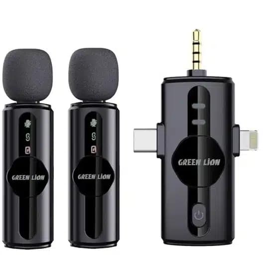 میکروفن بی سیم گرین لاین مدل GM-80X دو کاربره
