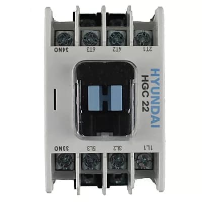 کنتاکتور 22 آمپر هیوندای بوبین 220VAC توان 11 کیلووات HGCB