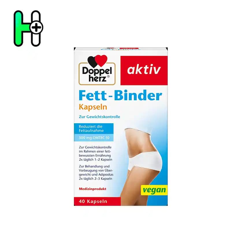 مکمل کاهش جذب چربی و کنترل وزن داپل هرز | Fett-Binder Doppelherz — تصویر ۲