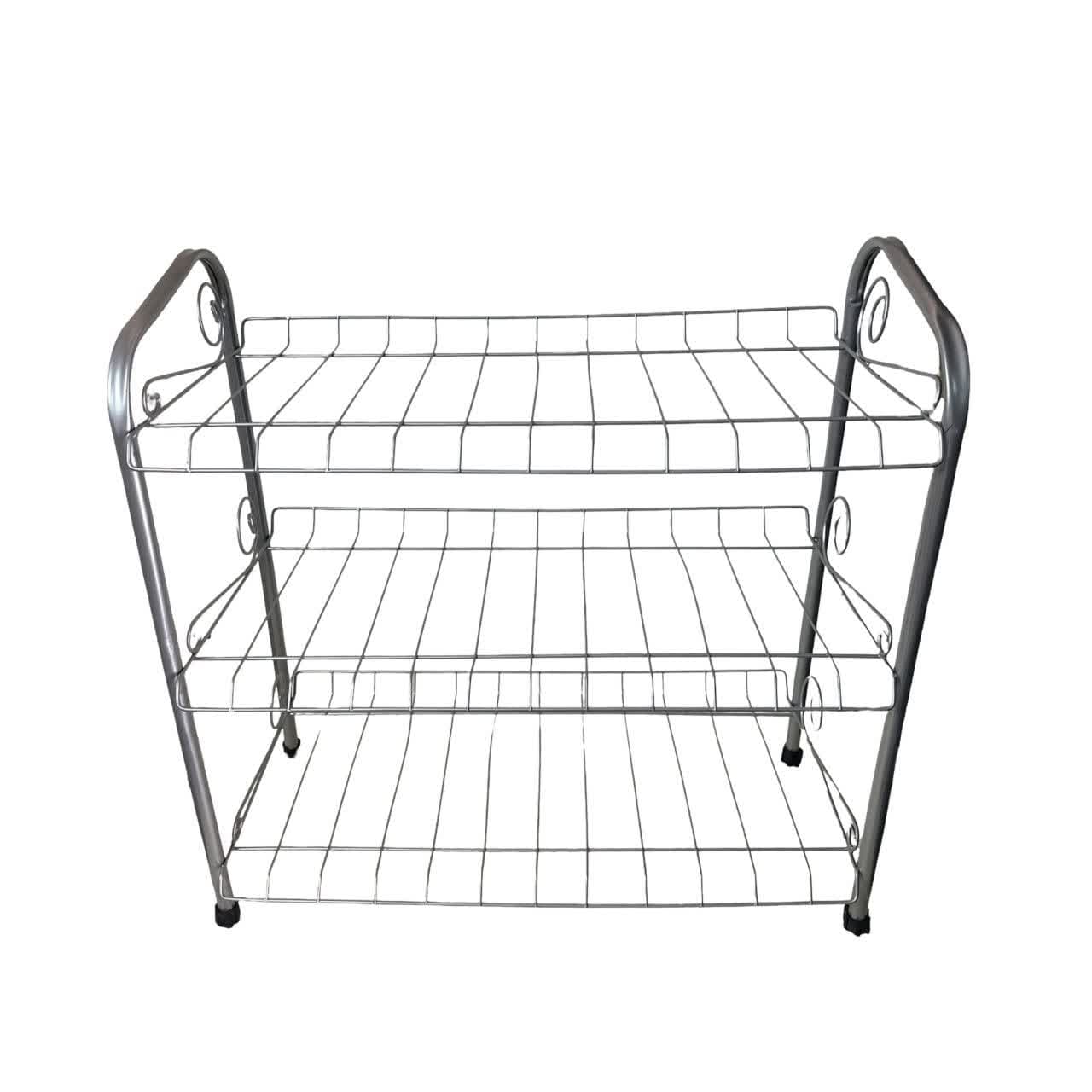 جاکفشی فلزی سه طبقه ضخیم مشکی