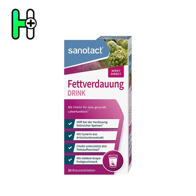 مکمل جوشان هضم چربی و سلامت کبد سانوتک sanotact-fettverdauung-drink-