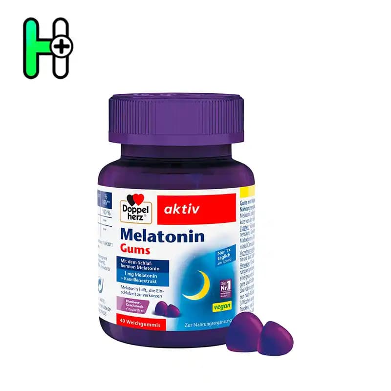 پاستیل ملاتونین داپل‌هِرز Doppelherz Melatonin Schlaf-Gummis — تصویر ۲