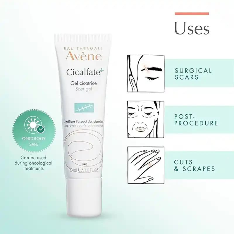 ژل تخصصی ترمیم جای زخم، بخیه و اسکار اون Avène Cicalfate+ Scar Gel — تصویر ۳