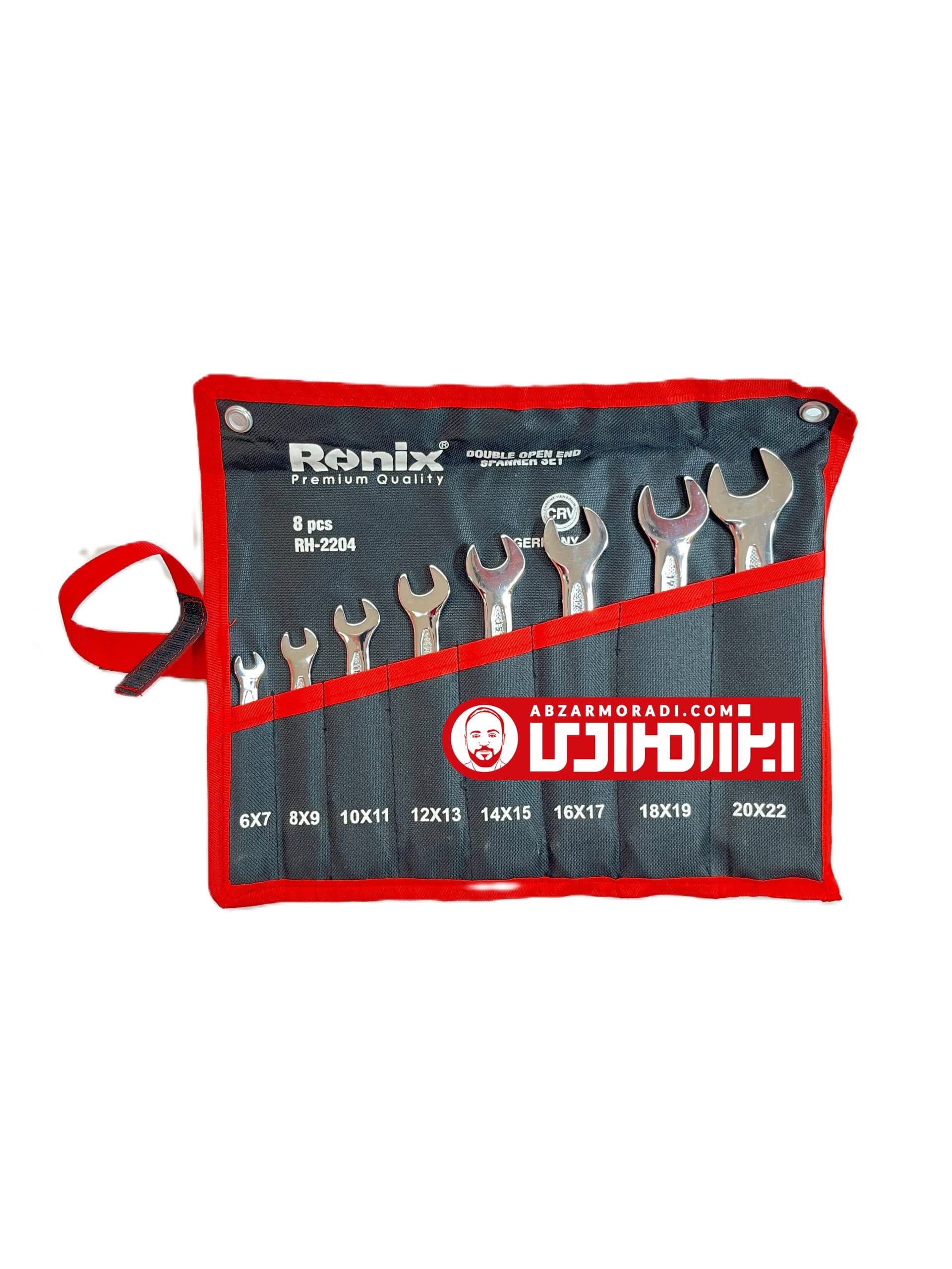 RH-2204 – آچار سری 8 عددی دوسرتخت رونیکس