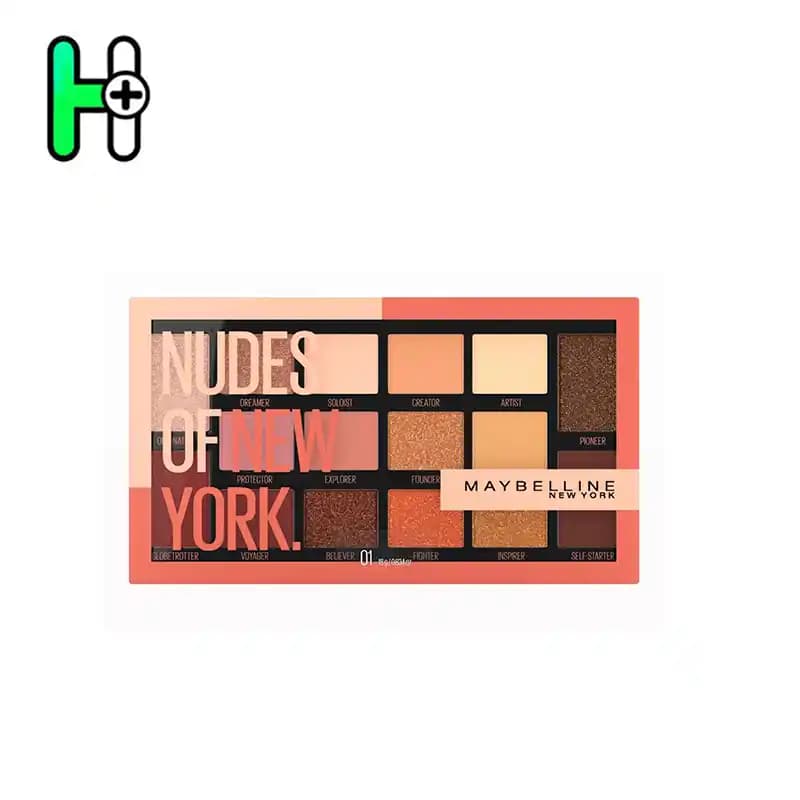 پالت سایه 16 رنگ نود میبلین Maybelline nudes of new york Palette — تصویر ۲