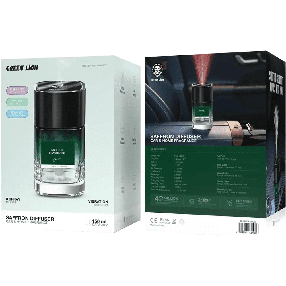 دستگاه خوشبوکننده گرین لاین با رایحه زعفران مدل GNSAFR150GN