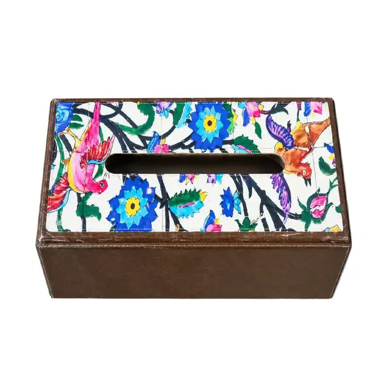 جعبه دستمال کاغذی چوبی بهار 002