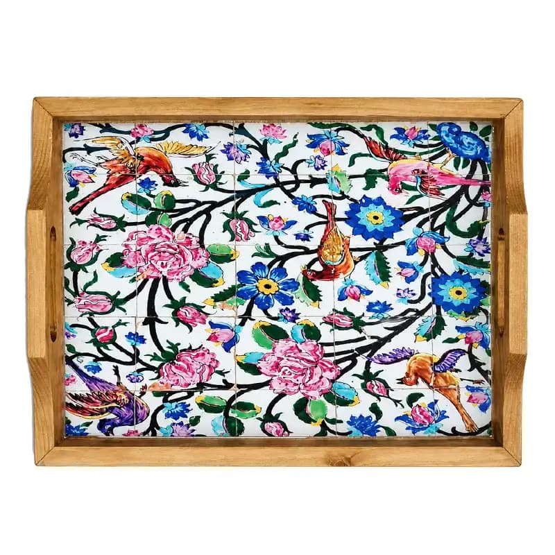 سینی چوبی بهار 014