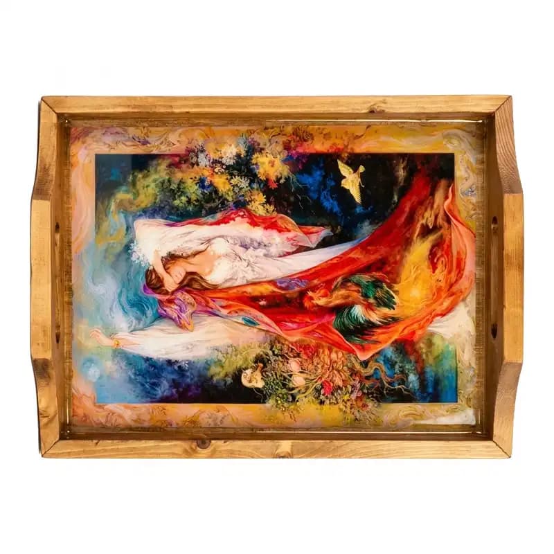 سینی چوبی بهار 013