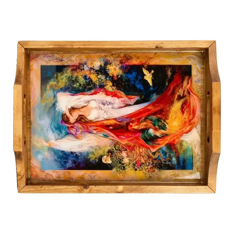 سینی چوبی بهار 006
