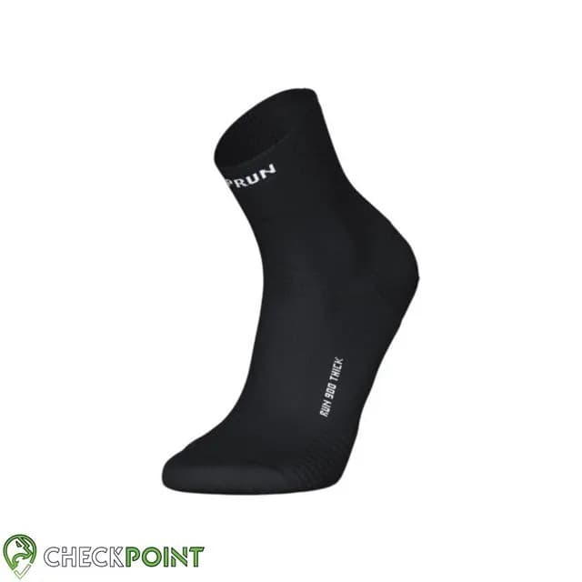 جوراب رانینگ نیم ساق مشکی تک جفت R900 KIPRUN THICK E — تصویر ۲