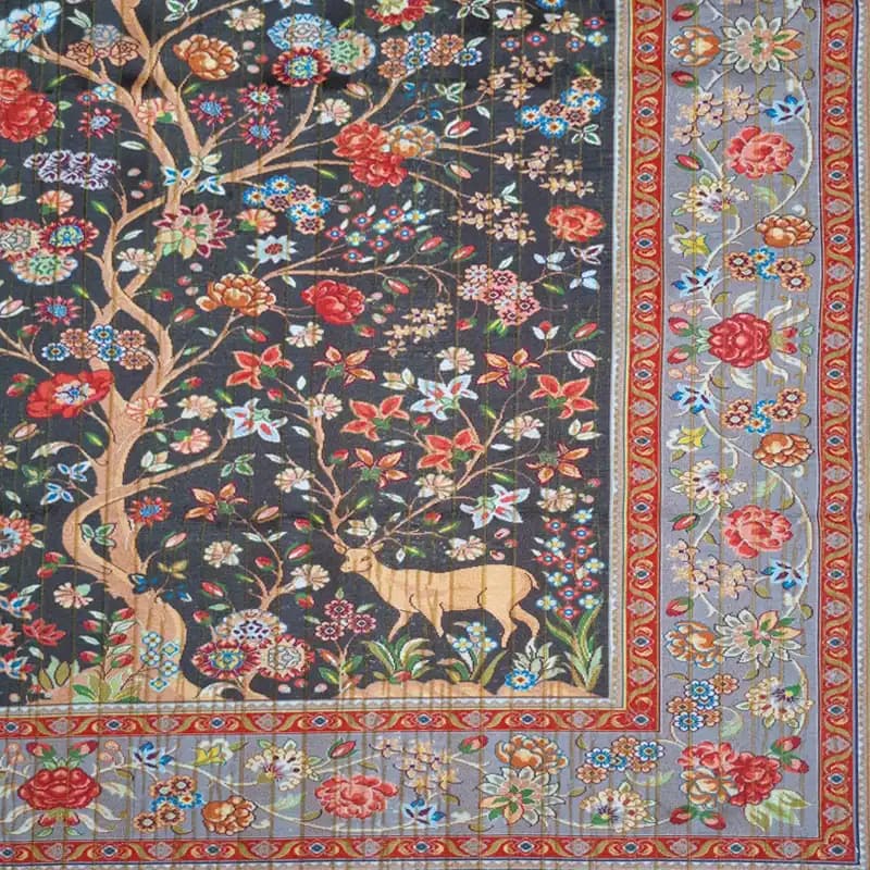 رومیزی ترک مخمل 100*100 کد018 — تصویر ۳
