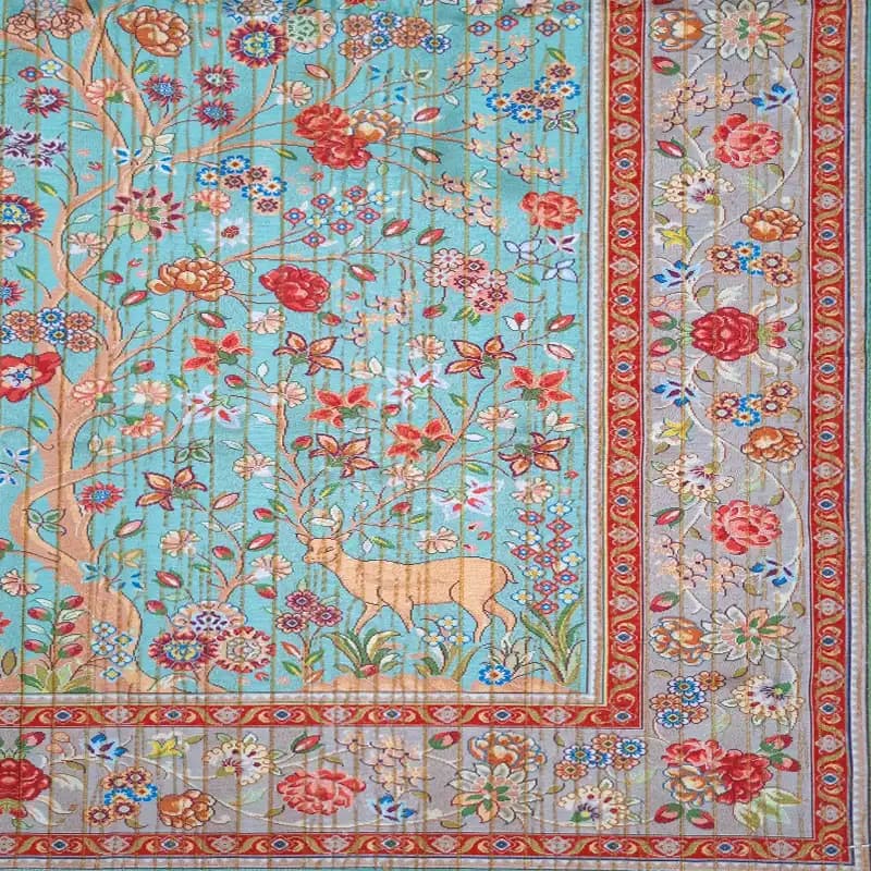 رومیزی ترک مخمل 100*100 کد017 — تصویر ۳
