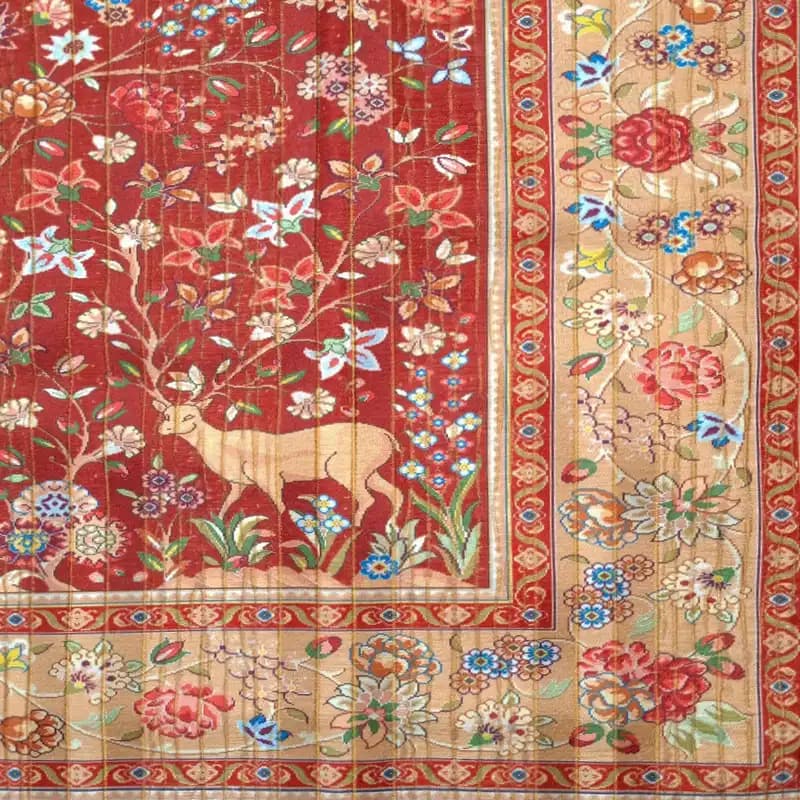 رومیزی ترک مخمل 100*100 کد007 — تصویر ۳