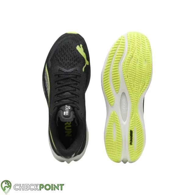 کفش رانینگ PUMA VELOCITY NITRO BLACK/YELLOW — تصویر ۵