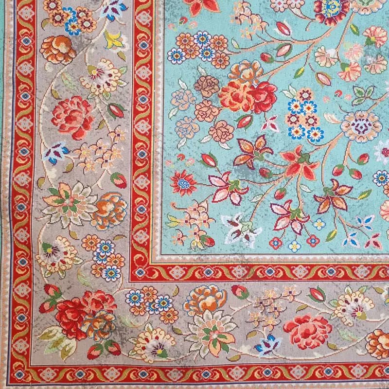 رومیزی ترک مخمل 150*100 کد006 — تصویر ۳
