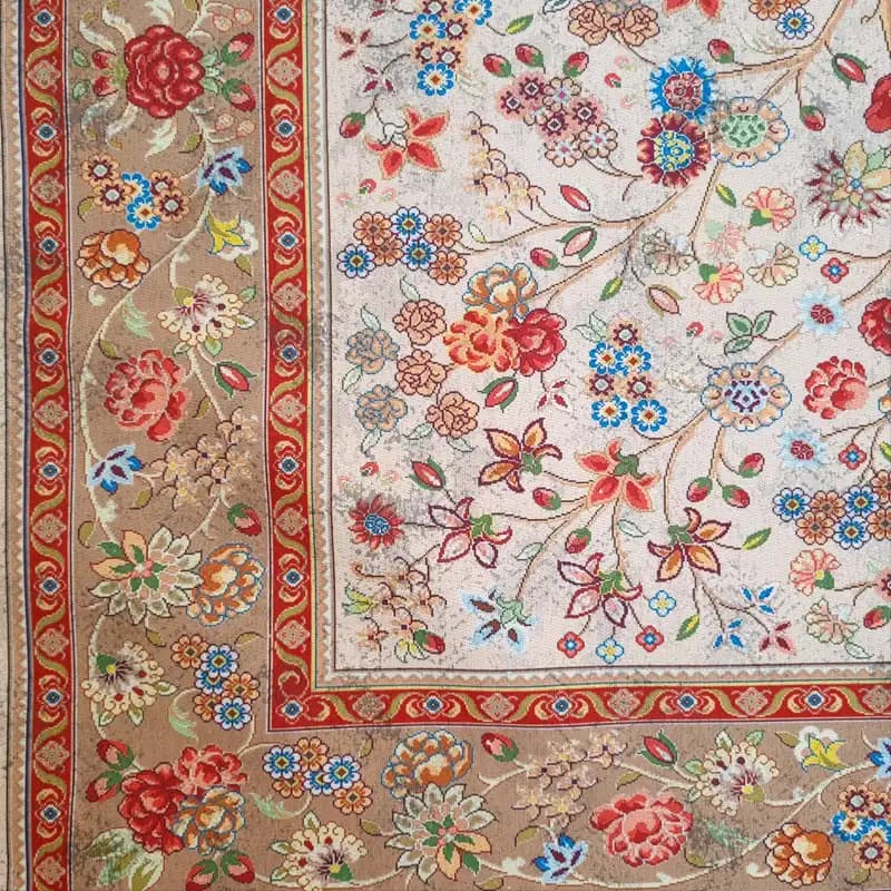 رومیزی ترک مخمل 150*100 کد005 — تصویر ۳