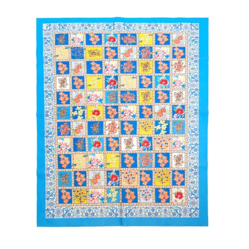رومیزی ترک مخمل 150*100 کد002