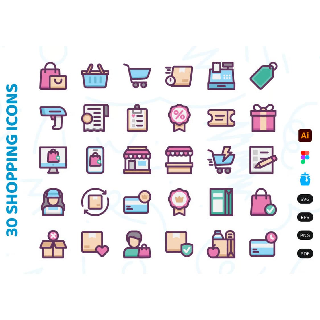 30 آیکون خرید اینترنتی — تصویر ۵