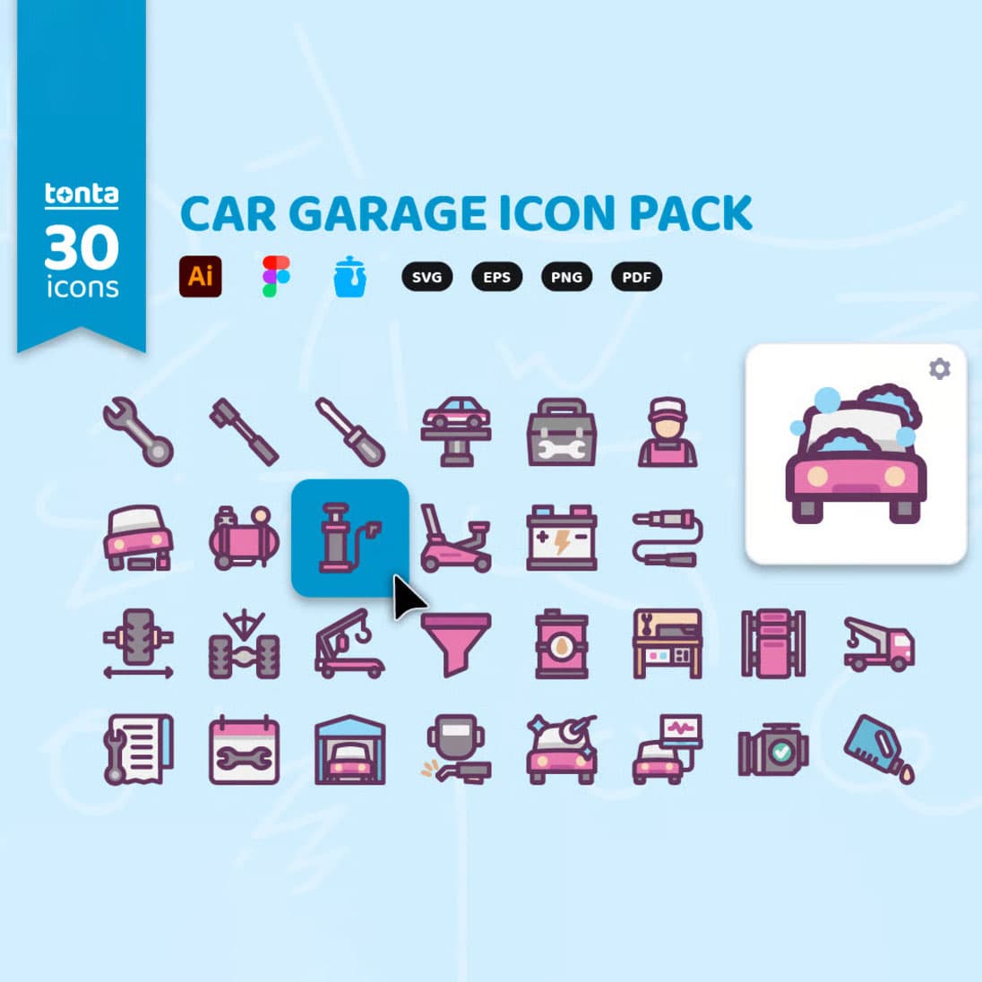 30 آیکون گاراژ ماشین