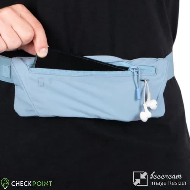 کیف کمری رانینگ KIPRUN NEW آبی پاستلی — تصویر ۳