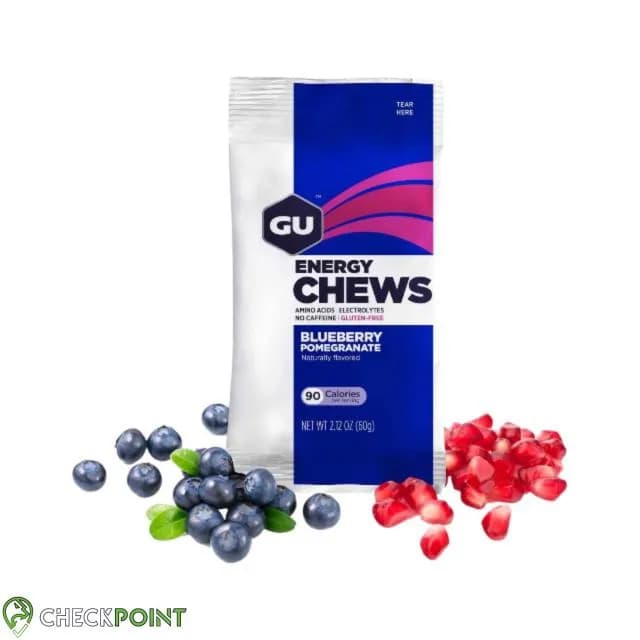 پاستیل انرژی GU ENERGY CHEWS BLUEBERRY POMEGRANATE — تصویر ۲