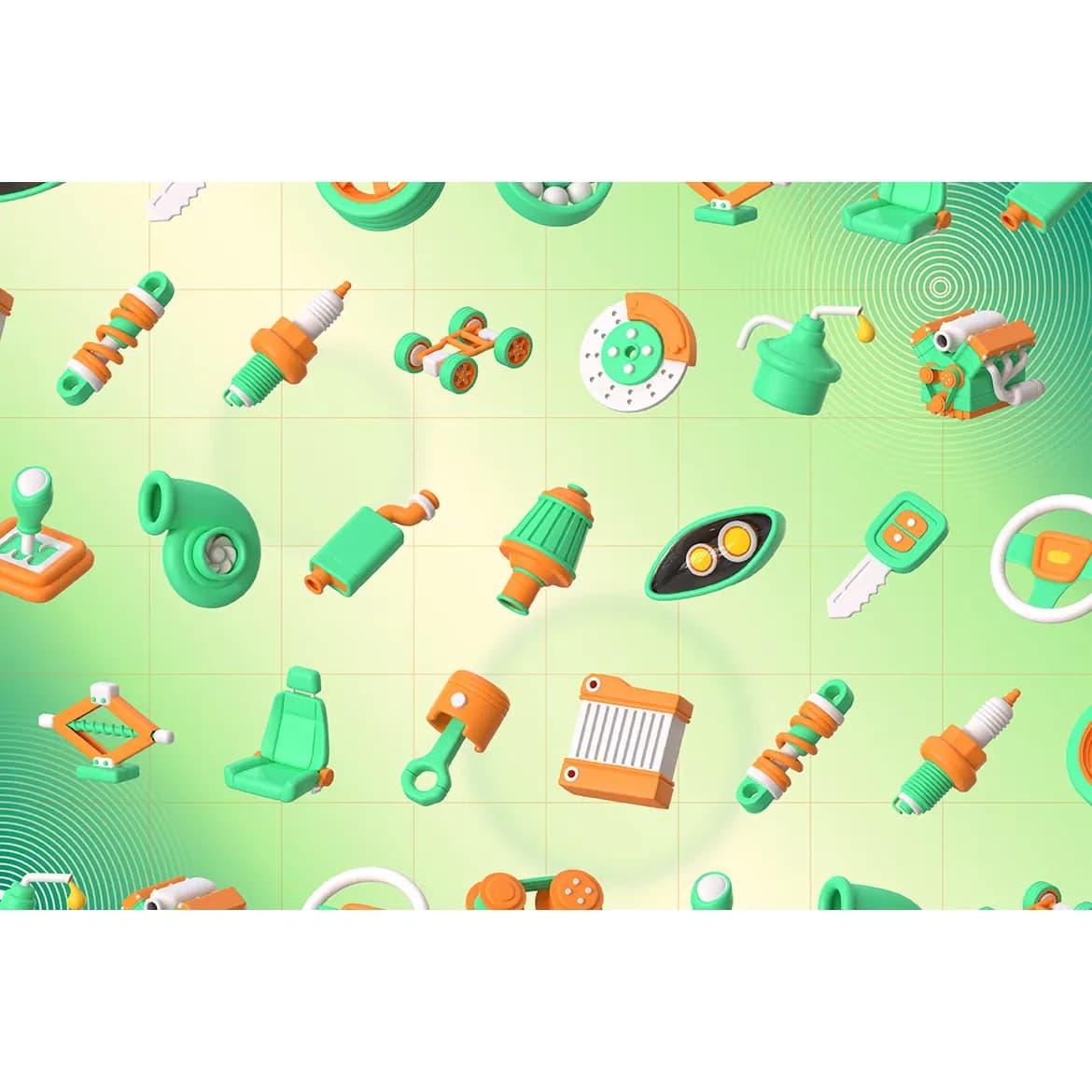 باندل آیکن 3D گاراژ ماشین — تصویر ۵