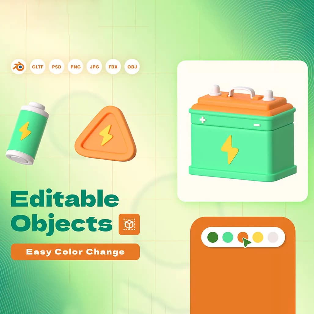 باندل آیکن 3D الکتریک — تصویر ۵