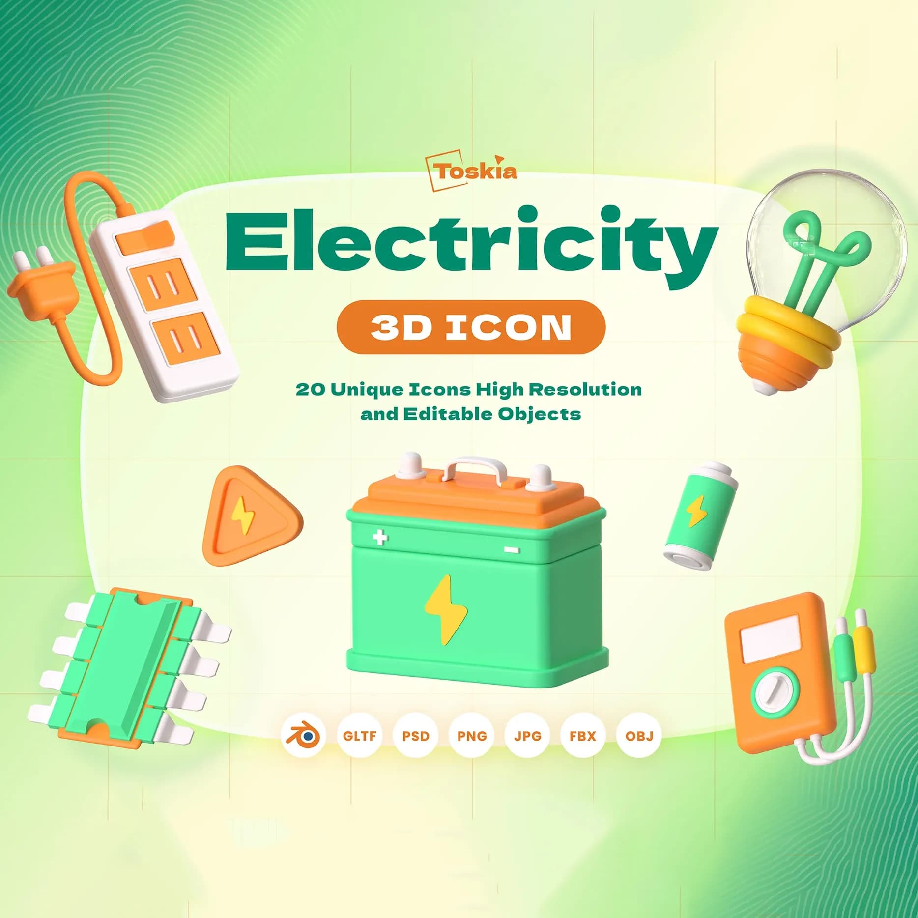 باندل آیکن 3D الکتریک