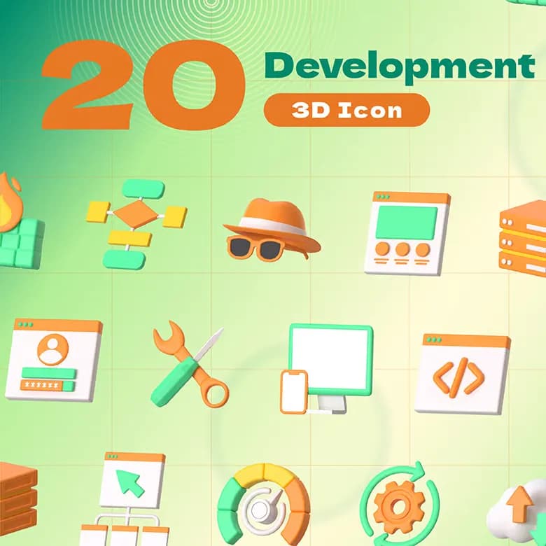 باندل آیکن 3D توسعه — تصویر ۳