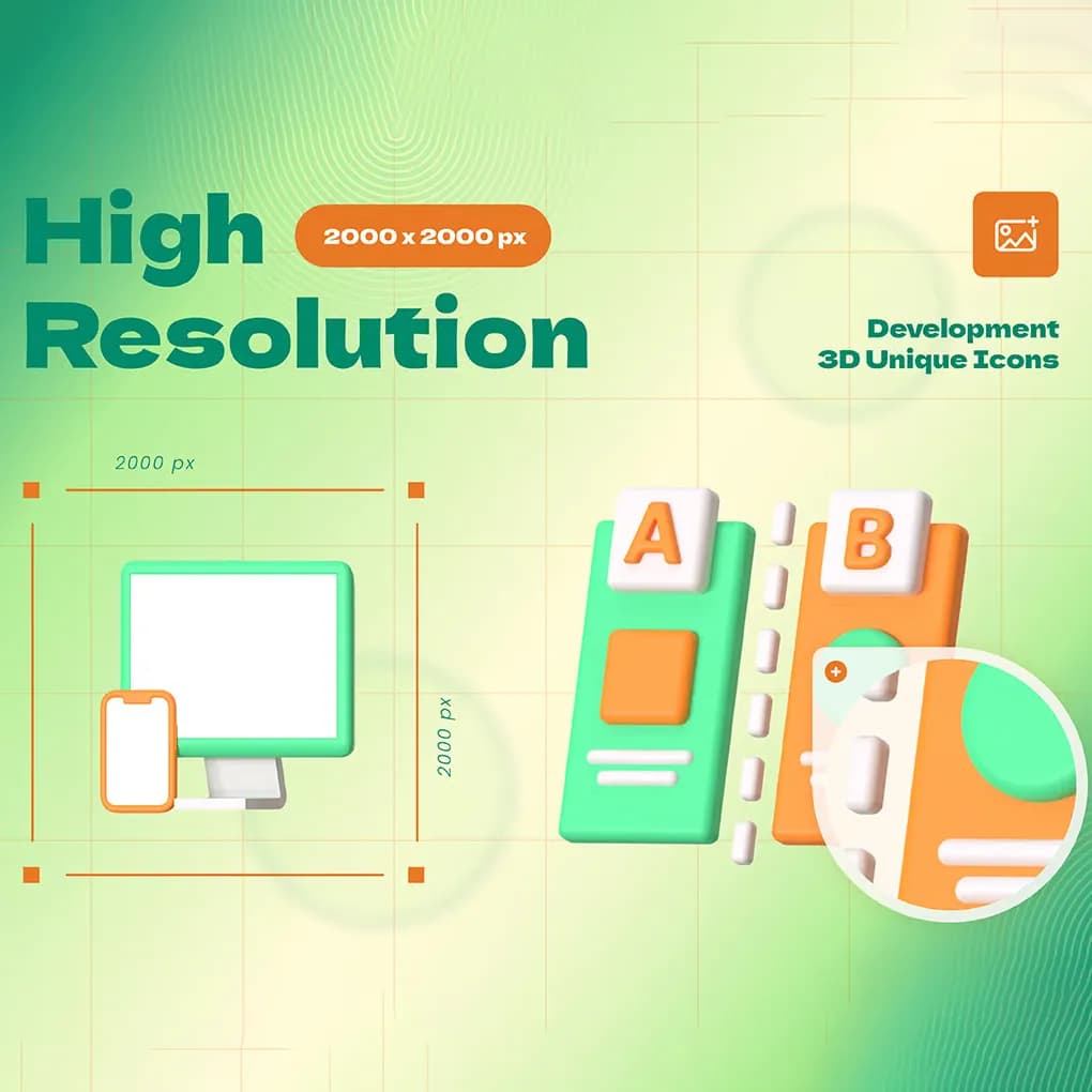 باندل آیکن 3D توسعه — تصویر ۶