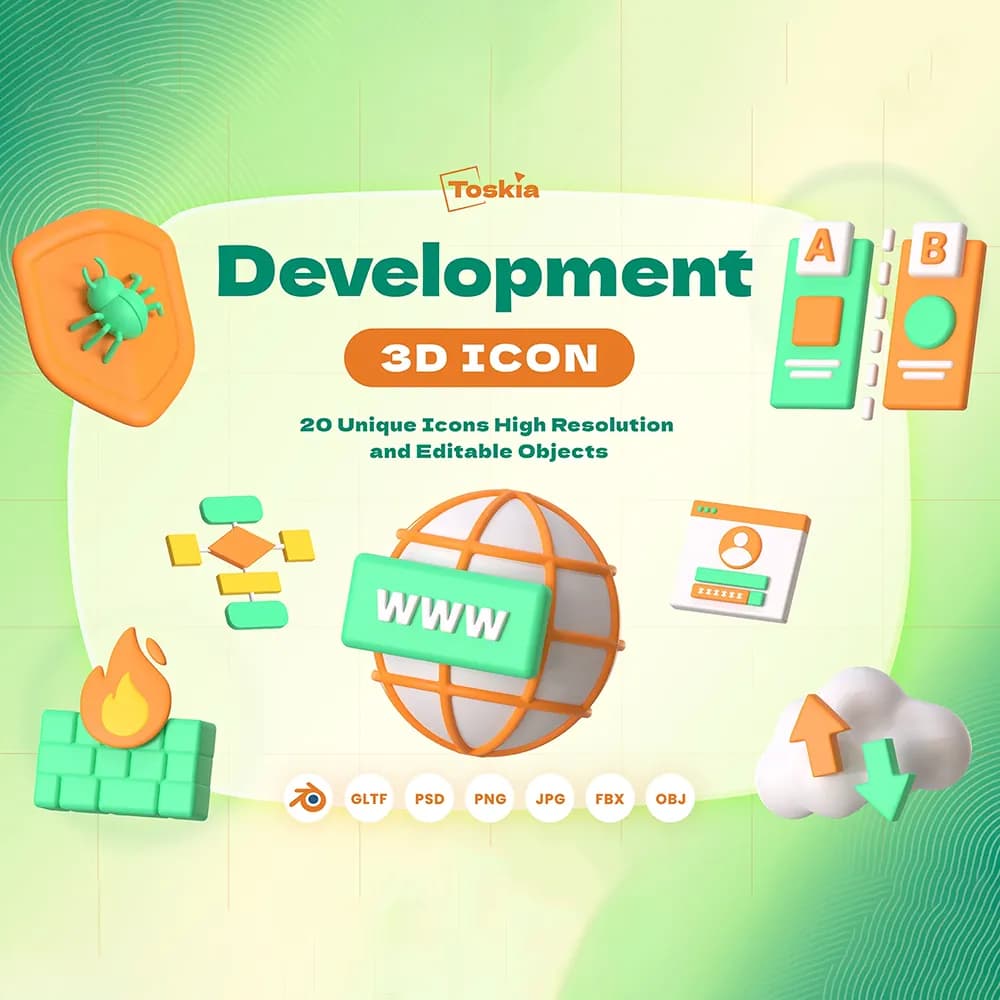 باندل آیکن 3D توسعه