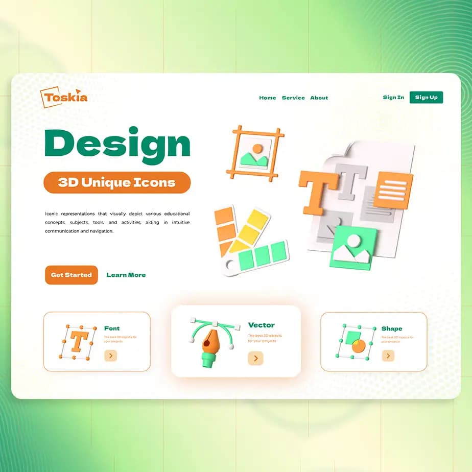 باندل آیکن 3D طراحی — تصویر ۶