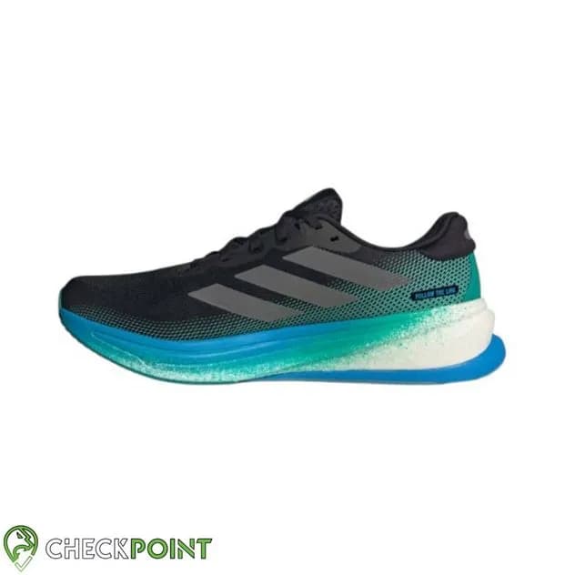کفش رانینگ ADIDAS SUPERNOVA RISE 2 CORE BLACK/IRON METALLIC/ GLORY GREEN — تصویر ۳
