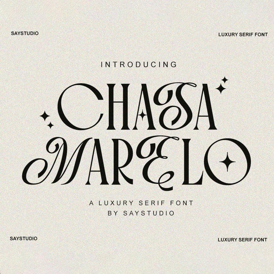 فونت انگلیسی Chasa Marelo
