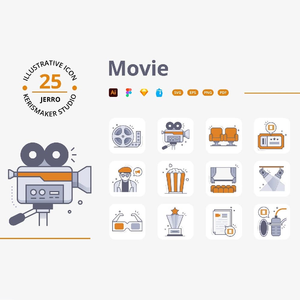 پک آیکون فیلم و سینما