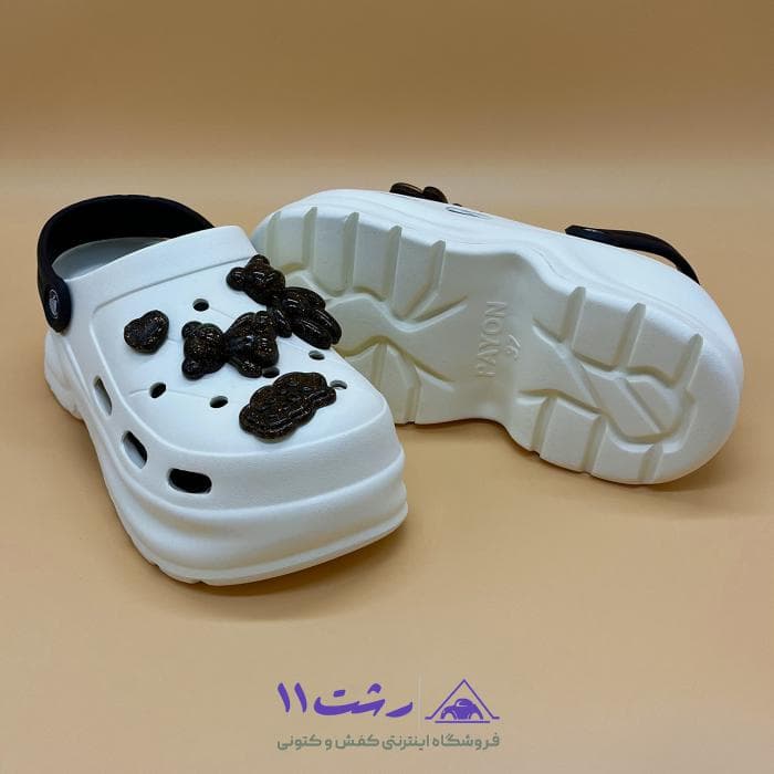 دمپایی کراکس لژدار love you شاینی کد 802065 — تصویر ۵