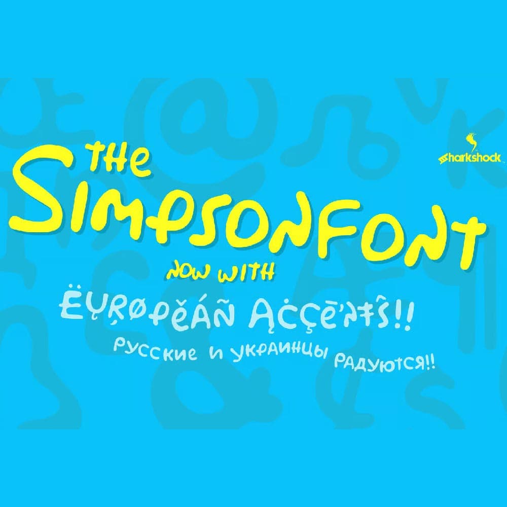 فونت انگلیسی simpson