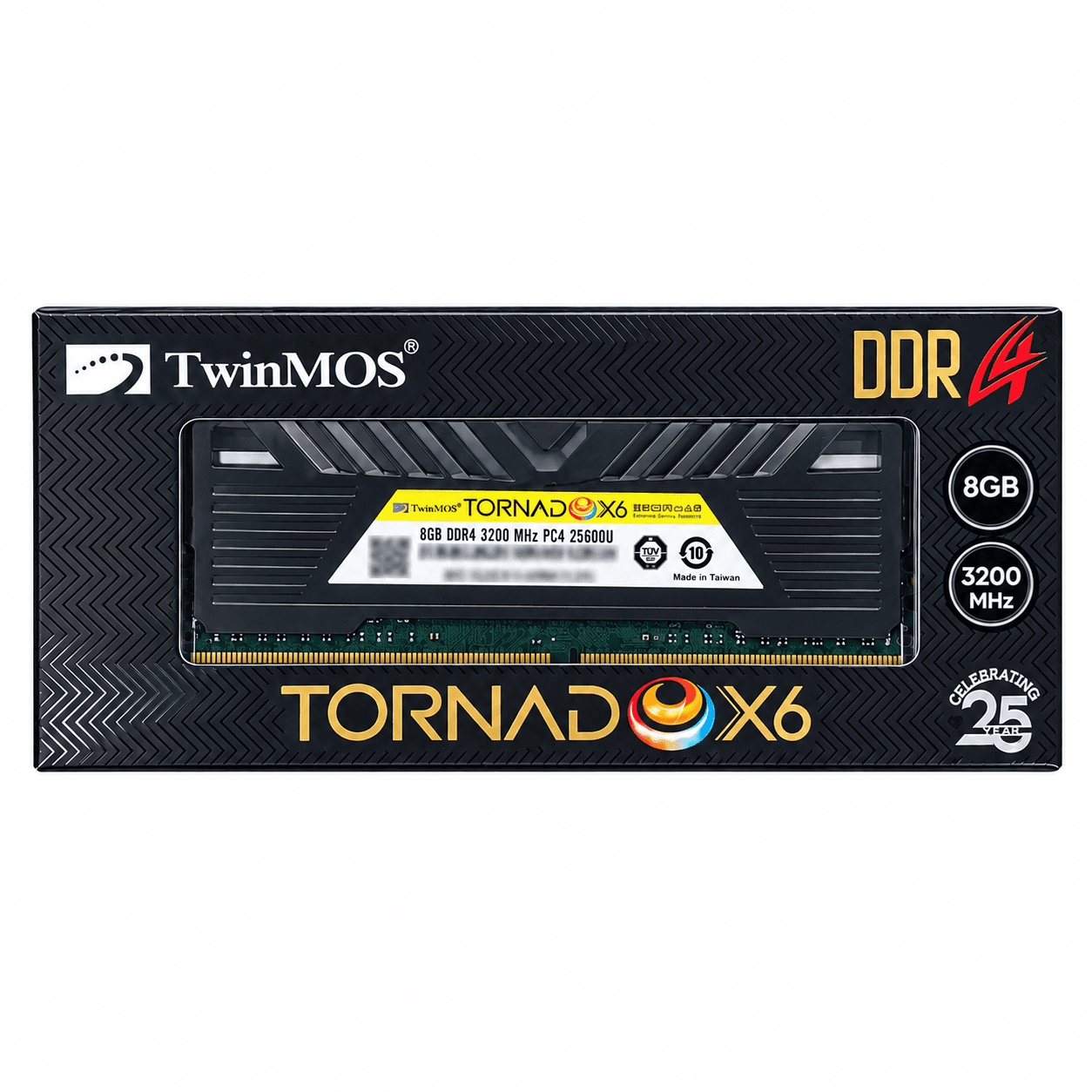 رم TwinMOS TORNADO X6 8GB DDR4 3200MHz | پارس کامپیوتر — تصویر ۲