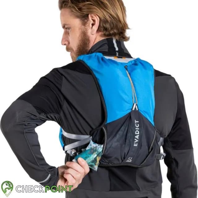 کوله رانینگ + کمل بک EVADICT 5L BLUE — تصویر ۴