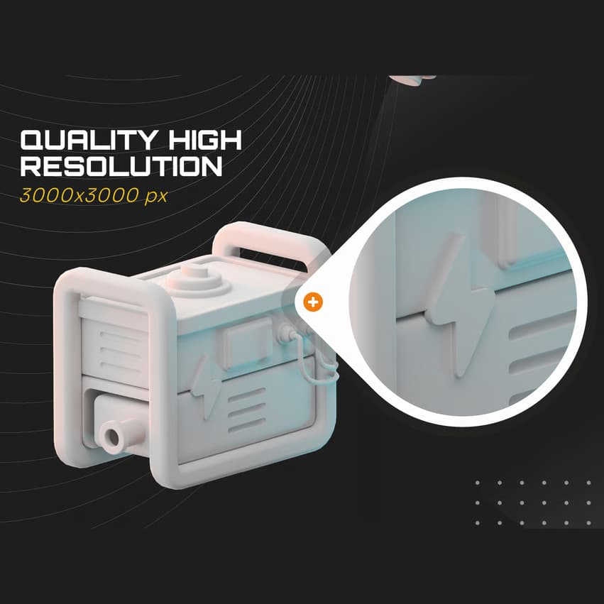 باندل آبجکت لوازم الکتریکی 3D — تصویر ۶