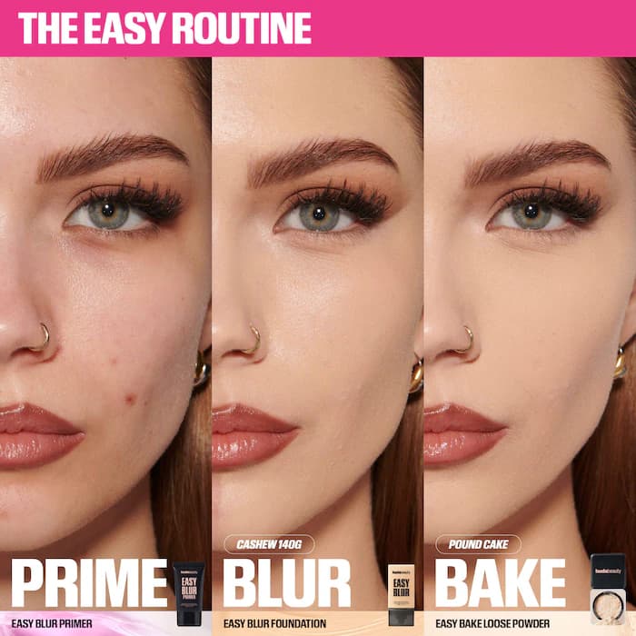 پودر فیکس مینی سایز هدی بیوتی HUDA BEAUTY Easy Bake Blurring Loose Baking & Setting Powder — تصویر ۶