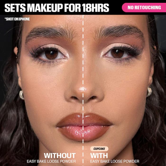 پودر فیکس مینی سایز هدی بیوتی HUDA BEAUTY Easy Bake Blurring Loose Baking & Setting Powder — تصویر ۳