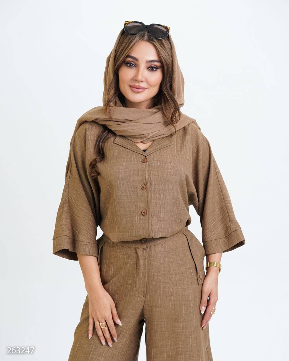 شومیز شلوار مدل الماس 2632 زنانه (ضمانت اصالت) خنک ارسال رایگان — تصویر ۶