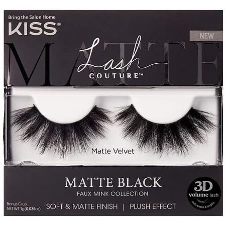 مژه مصنوعی KISS Lash Couture Matte Black از کالکشن Faux Mink