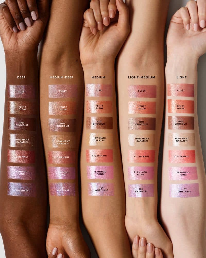 لیپ گلاس جامد فنتی بیوتی رنگ fenty glow| Gloss Bomb Stix High-Shine Gloss Stick — تصویر ۳