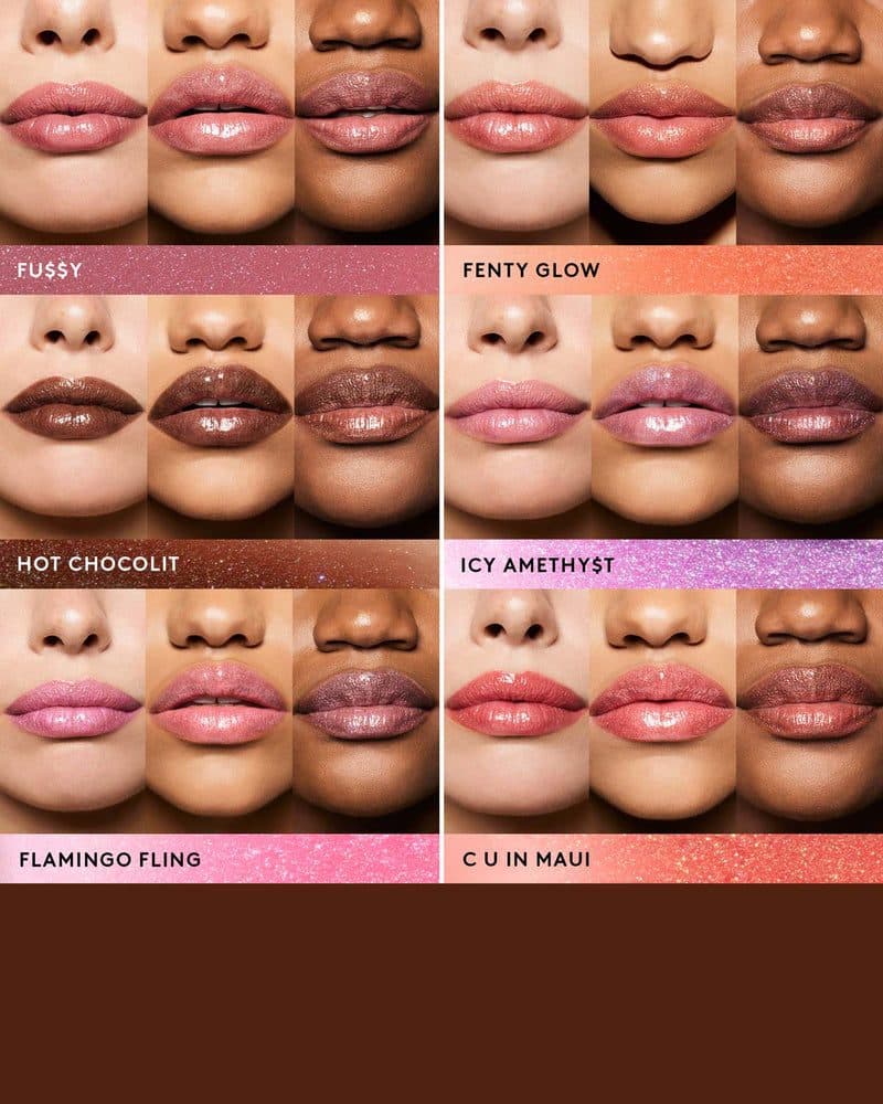 لیپ گلاس جامد فنتی بیوتی رنگ fenty glow| Gloss Bomb Stix High-Shine Gloss Stick — تصویر ۴