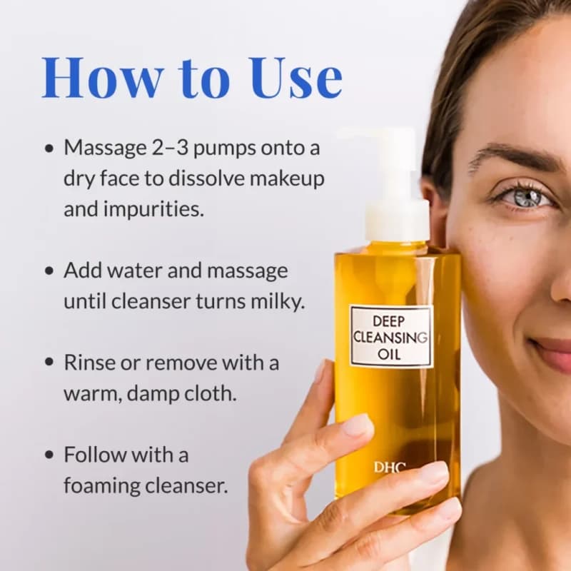روغن پاک‌کننده عمقی صورت دی اچ سی 30ml — تصویر ۳