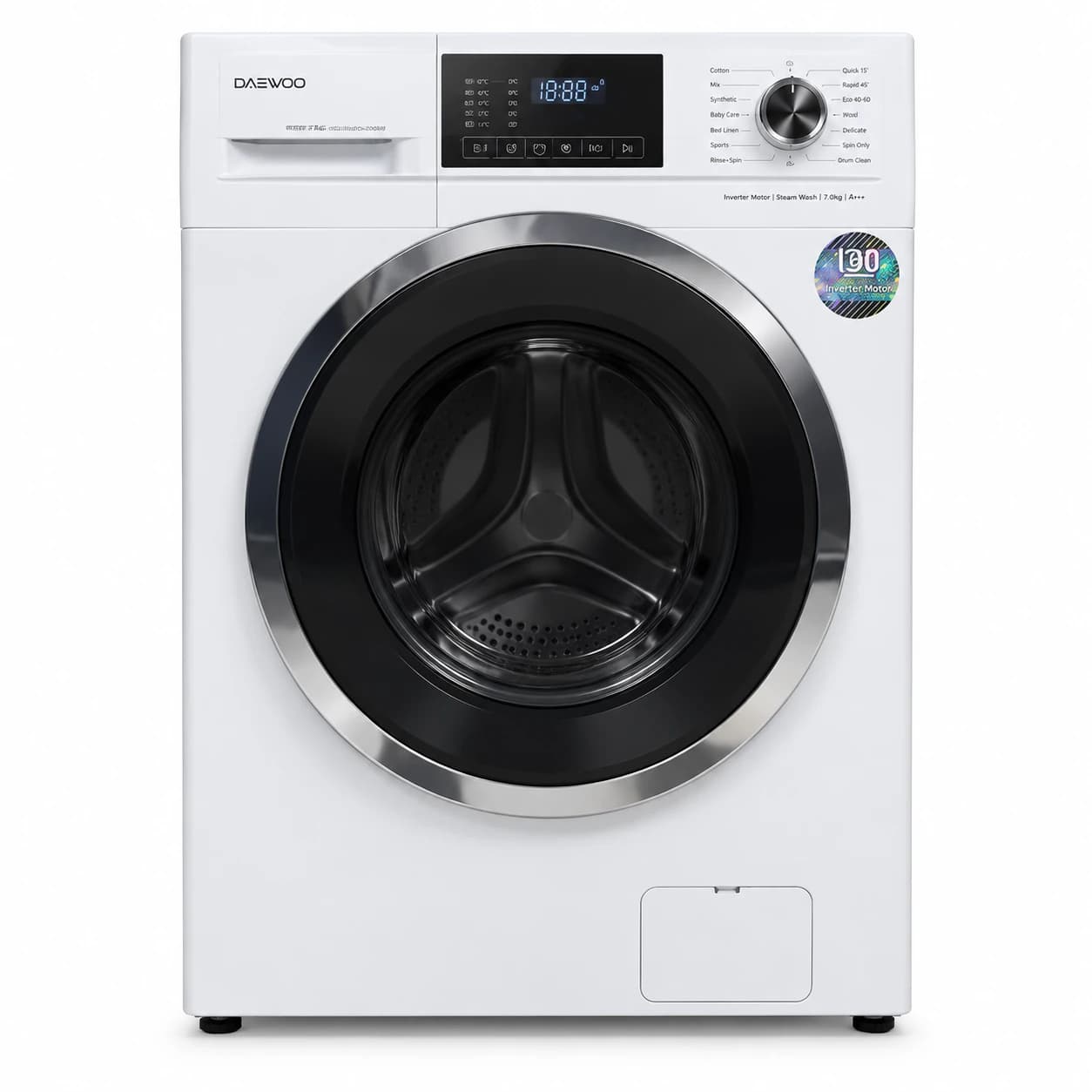 ماشین لباس شویی سفید 9 کیلویی دوو مدل LM-۹۱۲۰W